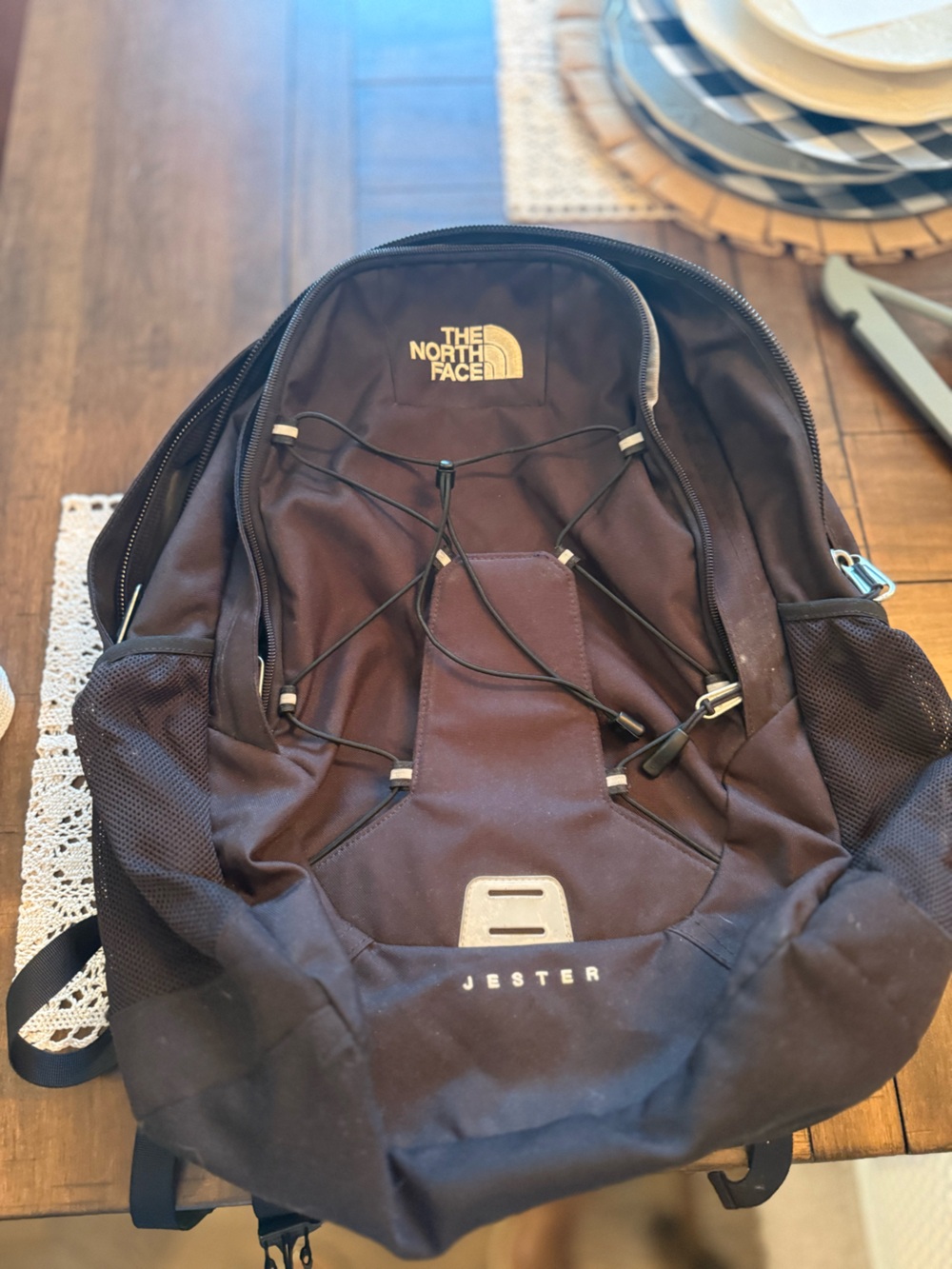 The North Face Black Jester Daypack with Front Bungee